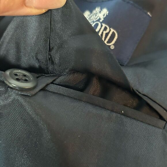 Stafford 42S Classic Fit CORDUROY w/ Elbow Patches Sport Coat Blazer  Blue Mens - Picture 15 of 16